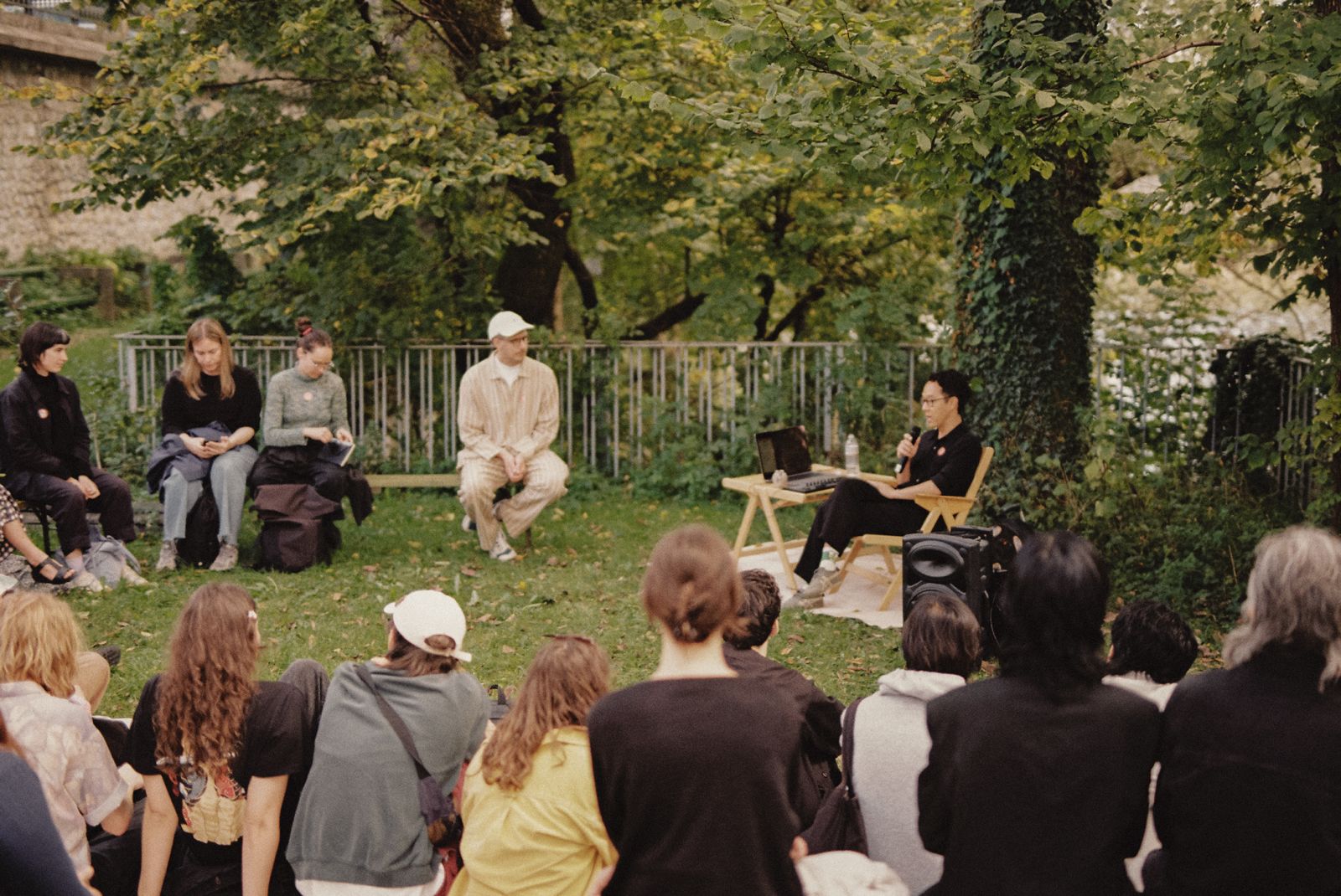 photograph of reuben talking