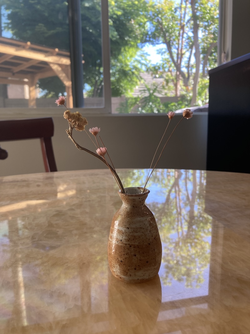 photo of parents' travel vase